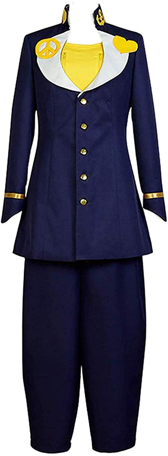 Higashikata Josuke Blue Uniform Cosplay Costume - JoJo's Bizarre Adventure Halloween Outfit for Anime Conventions & Dress-Up Parties