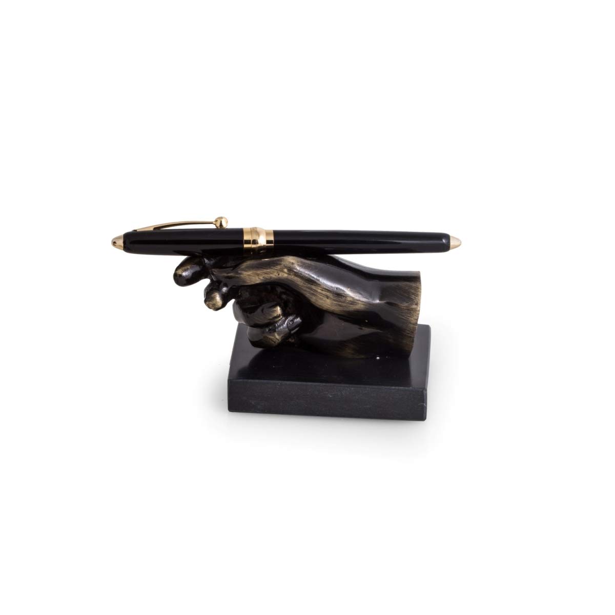 Elegant Bronze Pen Holder for Desk - Perfect for Office, Home & Gift Use | Handcrafted Writing Utensil Organizer