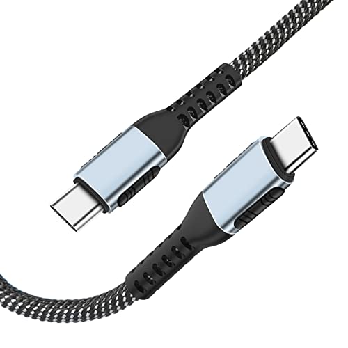 [2 Pack] 100W 10ft USB C to USB C Cable Fast Charging Cord 5A - Compatible with MacBook Pro/Air, iPad Pro/Air, Samsung Galaxy S22/S21/S20 - Perfect for Home, Office & Travel Charging