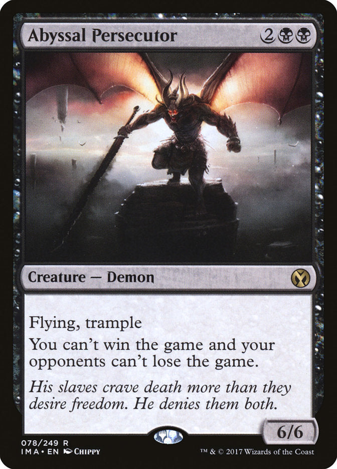 Abyssal Persecutor MTG Card - Iconic Masters Edition - Rare Black Creature for Magic: The Gathering Deck Building & Commander Games