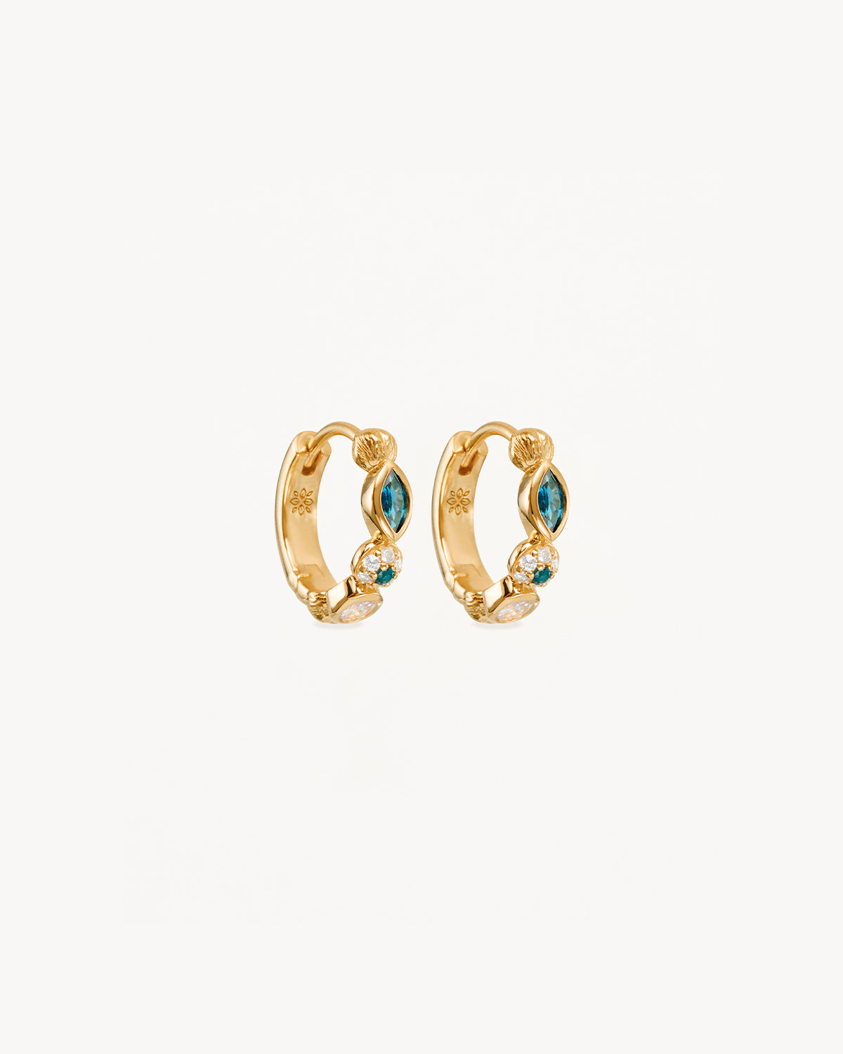 18K Gold Vermeil Eye Protection Hoops - Stylish & Hypoallergenic Earrings for Women | Perfect for Everyday Wear, Parties & Gifts