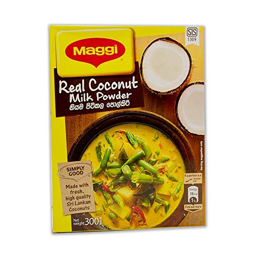 Maggi Real Coconut Milk Powder 300g - Premium Instant Coconut Powder for Cooking, Baking & Smoothies - Vegan, Gluten-Free, Dairy-Free - Perfect for Thai Curries, Desserts & Coffee Creamer