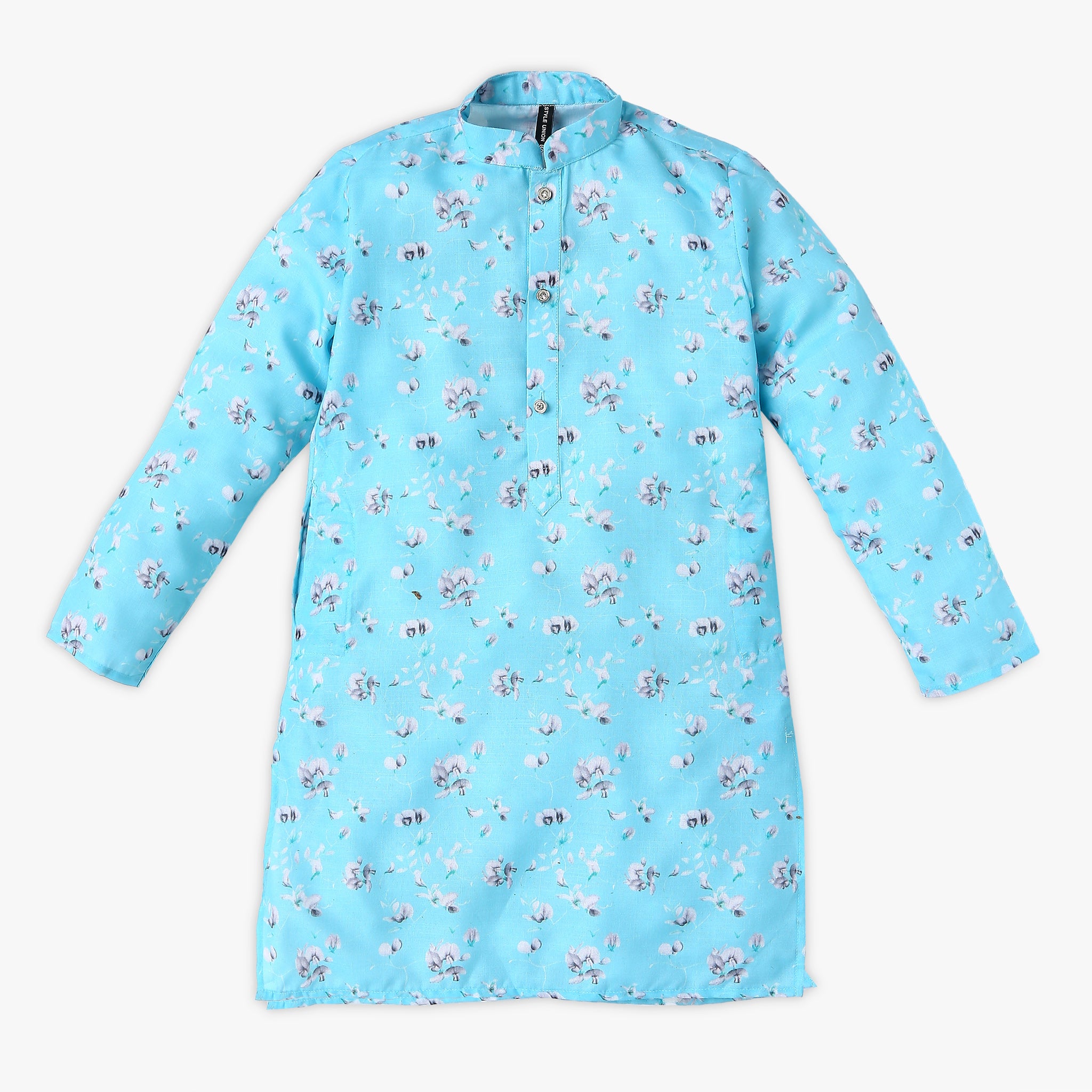 Boys Printed Kurta and Pant Set - Traditional Indian Outfit for Festivals, Weddings & Special Occasions