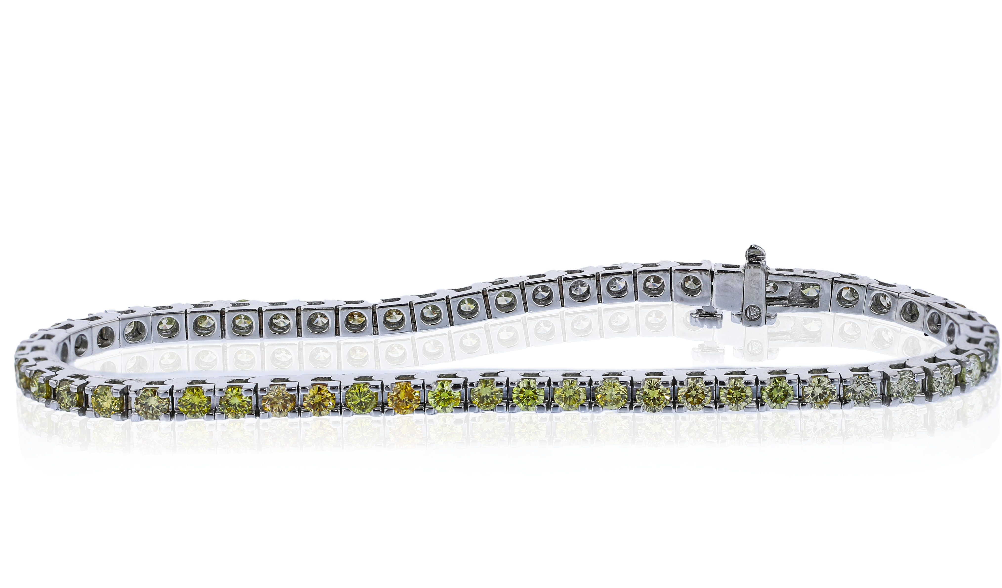 18K White Gold 4.08 Carat Diamond Tennis Bracelet for Women - Elegant Jewelry Gift for Anniversary, Wedding & Special Occasions