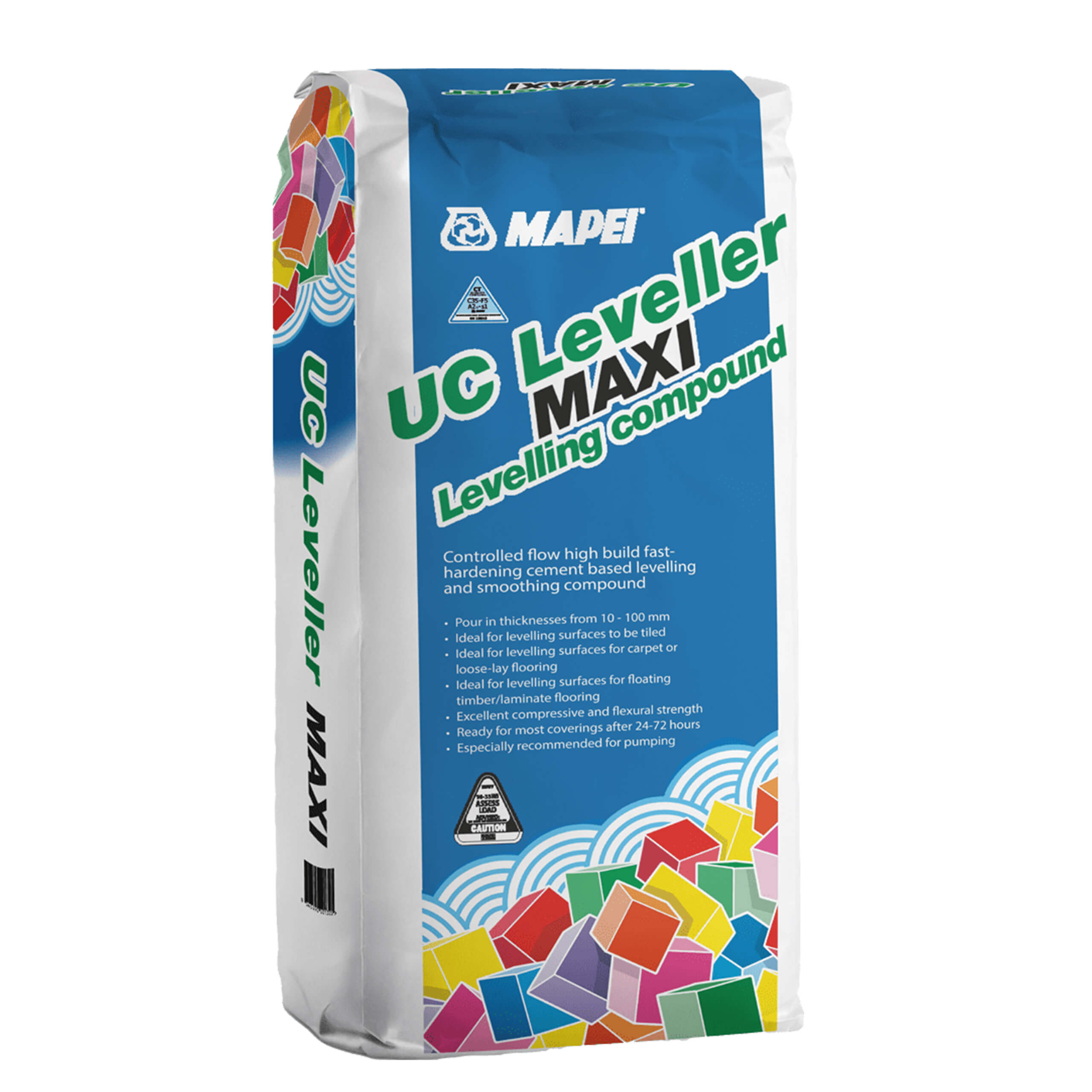 Mapei UC Leveller Maxi - Self-Leveling Floor Compound for Smooth Surfaces | Perfect for Home Renovation, Basement Flooring & Commercial Spaces