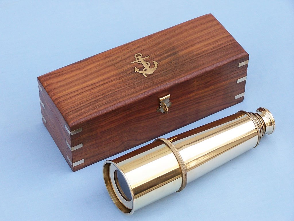 Hampton Nautical Admiral's Brass Spyglass Telescope 32