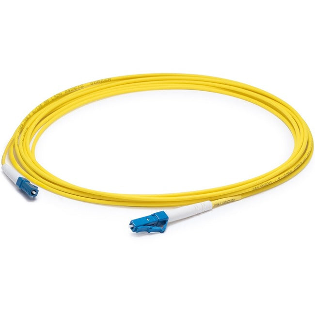 2M LC to LC OS1 Single Mode Simplex Yellow Fiber Optic Patch Cable - High-Speed Data Transmission for Network Racks, Data Centers & Telecom Applications