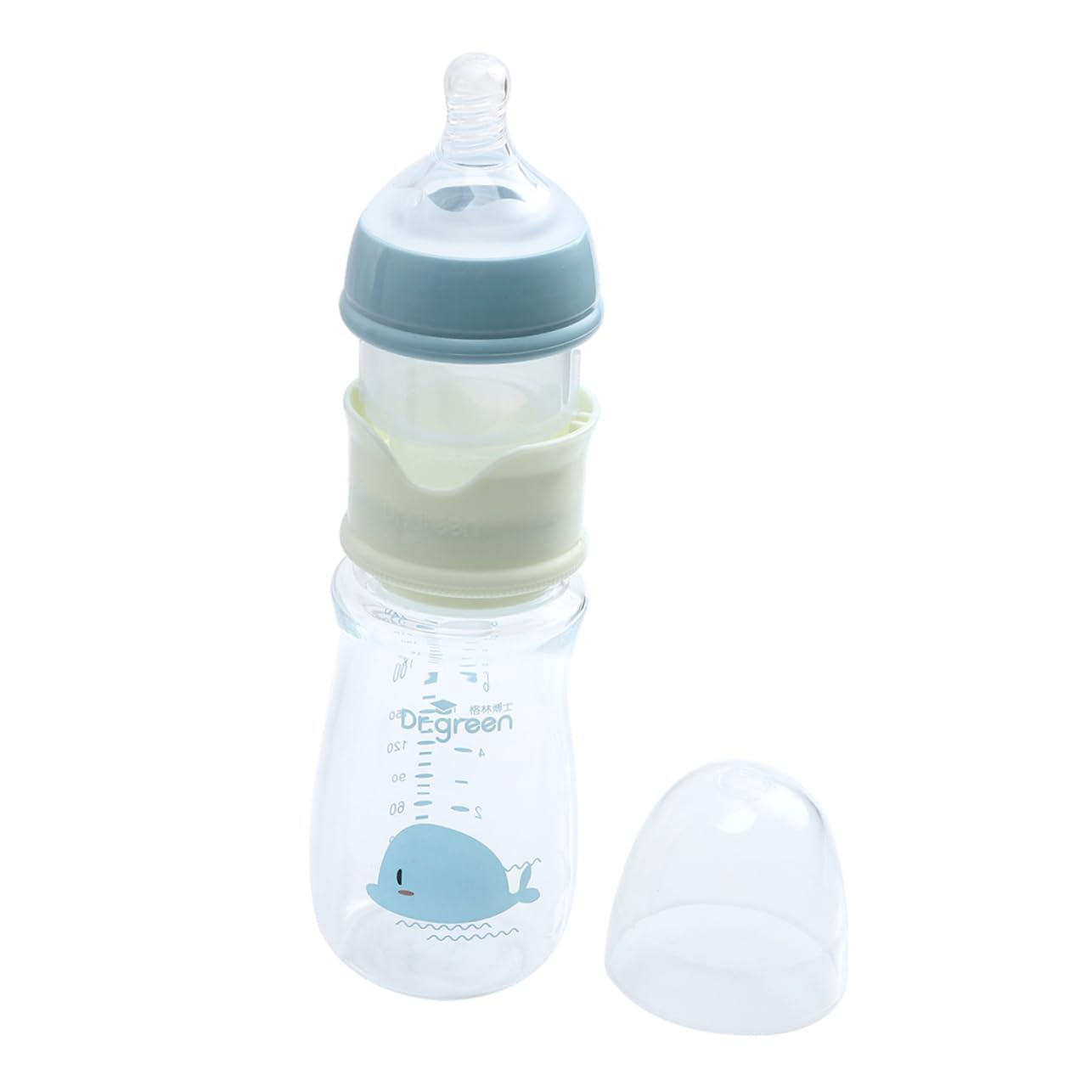 5-Pack Slow Flow Baby Feeding Bottles - BPA-Free Glass Bottles for Newborns & Infants - Perfect for Breastmilk, Formula & On-the-Go Feeding