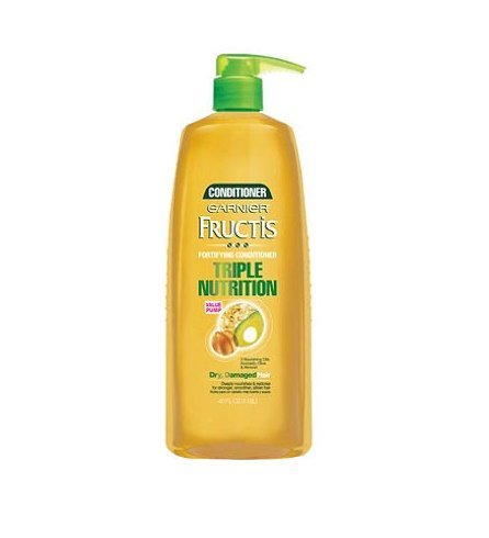 Garnier Fructis Triple Nutrition Conditioner for Dry Hair - 40oz | Deep Hydration for Very Dry Hair