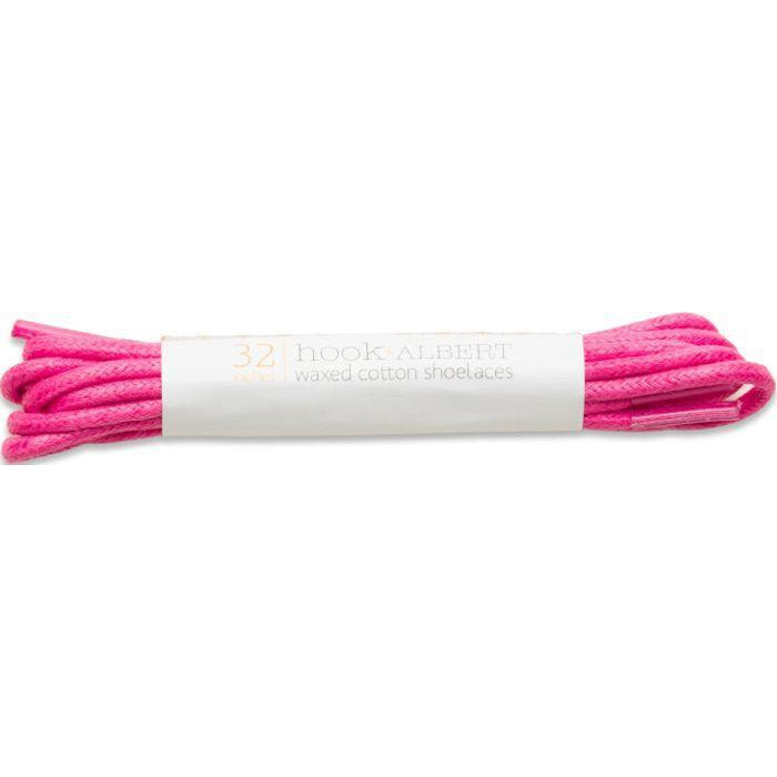 Hook & Albert Dress Laces - Premium Haute Pink Shoelaces (1 Pair) for Formal Shoes & Dress Boots - Elegant Replacement Laces for Business Attire & Special Occasions