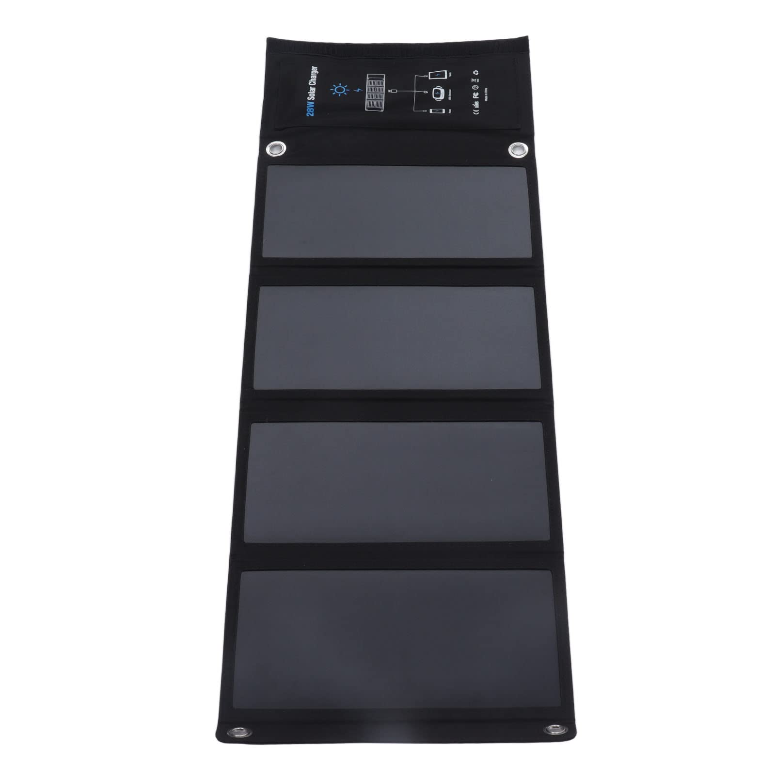 Shipenophy 28W Solar Phone Charger - Foldable Waterproof Solar Panel with 23% High Efficiency, Compatible with iPhone, Android Phones, Tablets & USB Devices - Perfect for Camping, Hiking & Emergency Power Outages