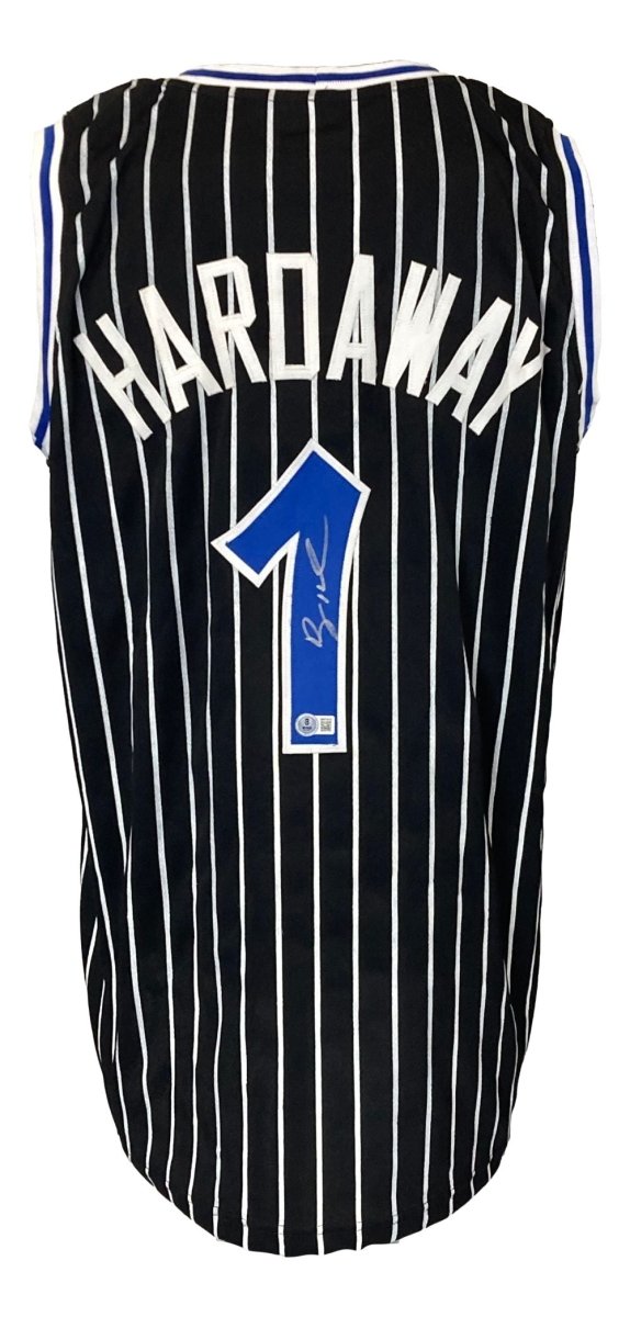 Authentic Penny Hardaway Orlando Magic Signed Black Basketball Jersey - BAS ITP Certified - Perfect for NBA Collectors, Fans & Sports Memorabilia Enthusiasts