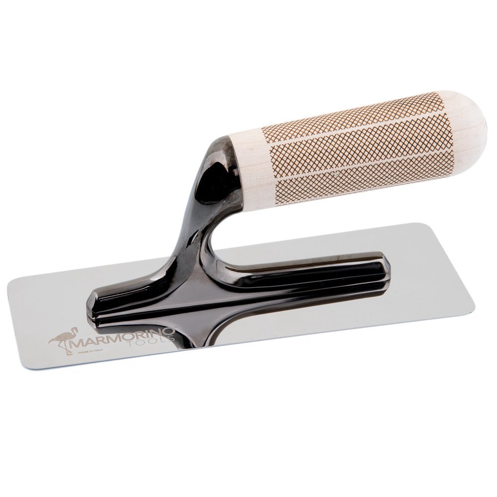 XTROWEL Venetian Plaster Trowel - Premium Low-Friction Steel Trowel for Venetian Plaster, Microcement & Resin (200x80mm) - No Black Streaks on White Surfaces | Perfect for Smooth Finishing in Home Renovation & Decorative Wall Projects