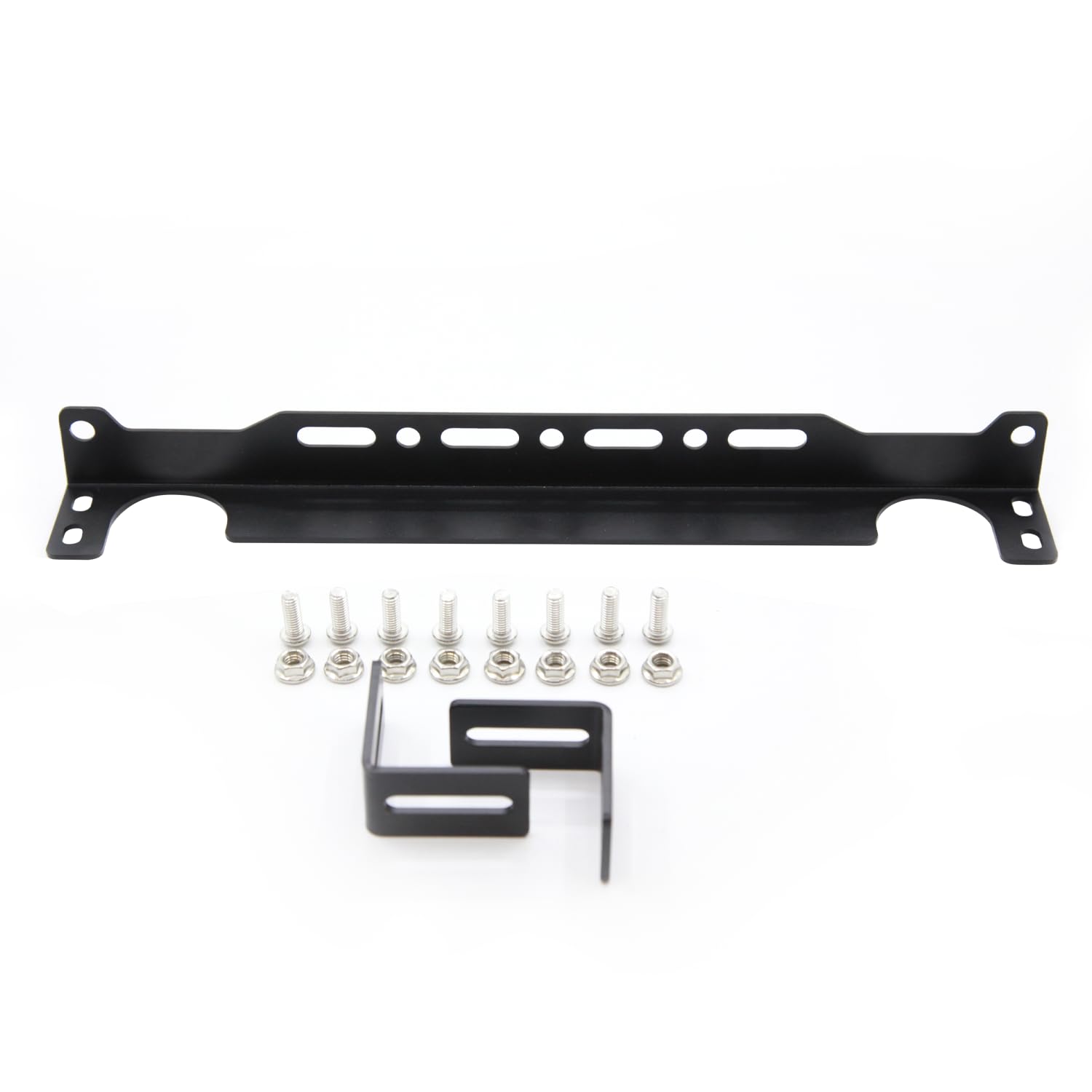 Universal 13.4 Inch Aluminum Oil Cooler Bracket Kit - Durable, Easy Install, Enhanced Cooling Efficiency for British Radiators, Ideal for Automotive and Off-Road Vehicles