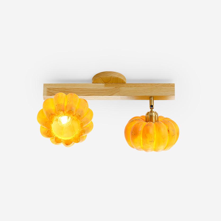 Stylish Modern Pumpkin-Shaped Ceiling Light Fixture - Warm White LED Hanging Lamp for Halloween, Fall Decor, Living Room, Bedroom, Dining Room, Nursery - Perfect for Seasonal Home Decor and Cozy Ambiance
