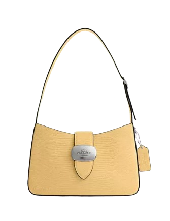 Coach Eliza Shoulder Bag for Women - Genuine Leather Crossbody Purse with Adjustable Strap, Perfect for Work, Travel & Everyday Use