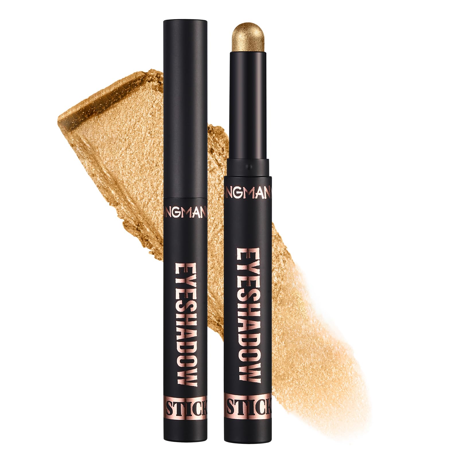 Long Lasting Glitter Matte Eyeshadow Stick - Smoky Nude Eye Makeup Quick-Drying & Smooth (Shade 13#) for Party, Date Night & Professional Makeup Looks