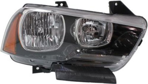 **2011-2014 Dodge Charger Right Passenger Side Headlight Head Lamp Replacement - High-Quality CPP Compatible for Night Driving & Road Safety**