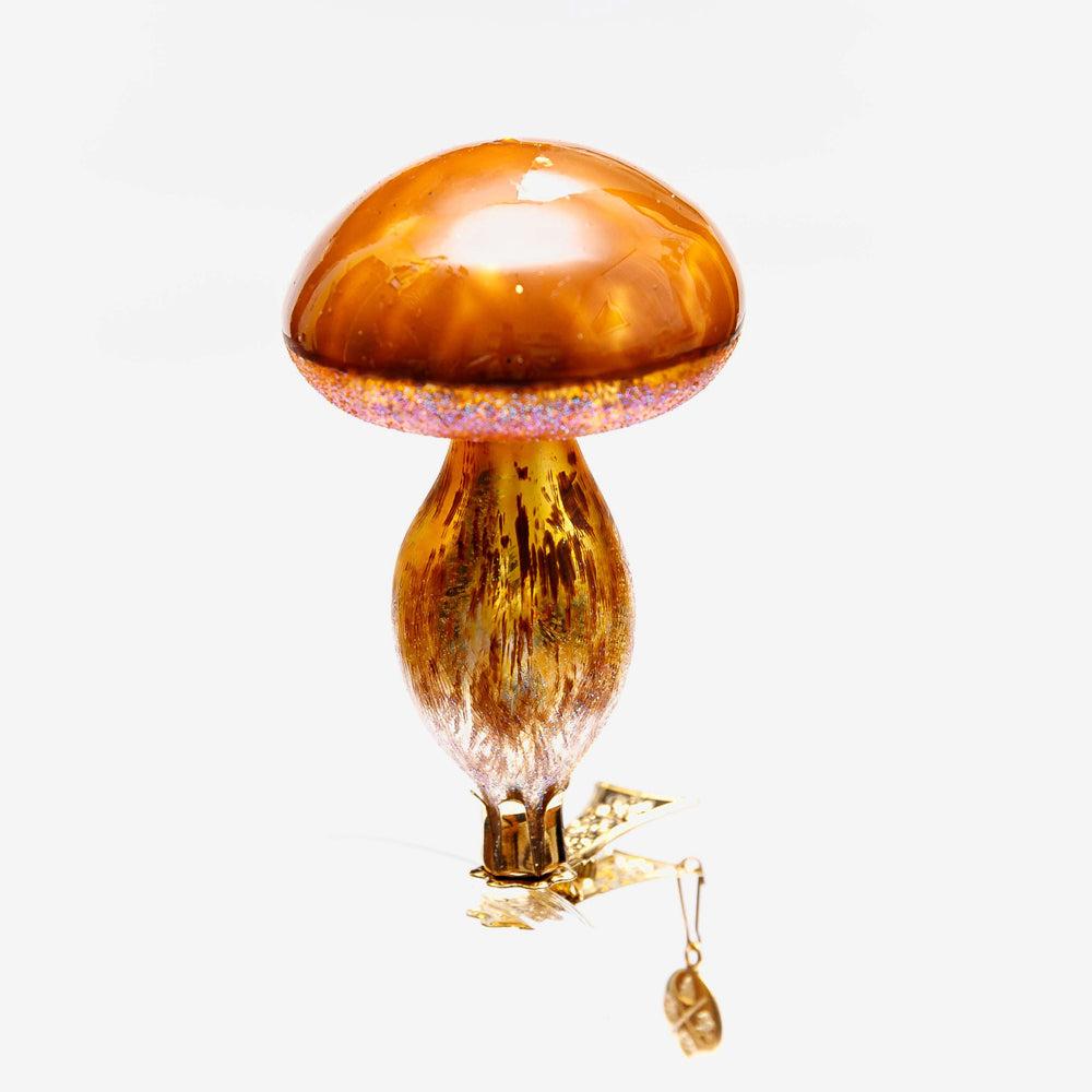 Brown Mushroom Clip On Ornament - Cute Decorative Accessory for Home, Party, Christmas Tree, Gifts | Perfect for DIY Crafts, Garden, and Nursery Decor