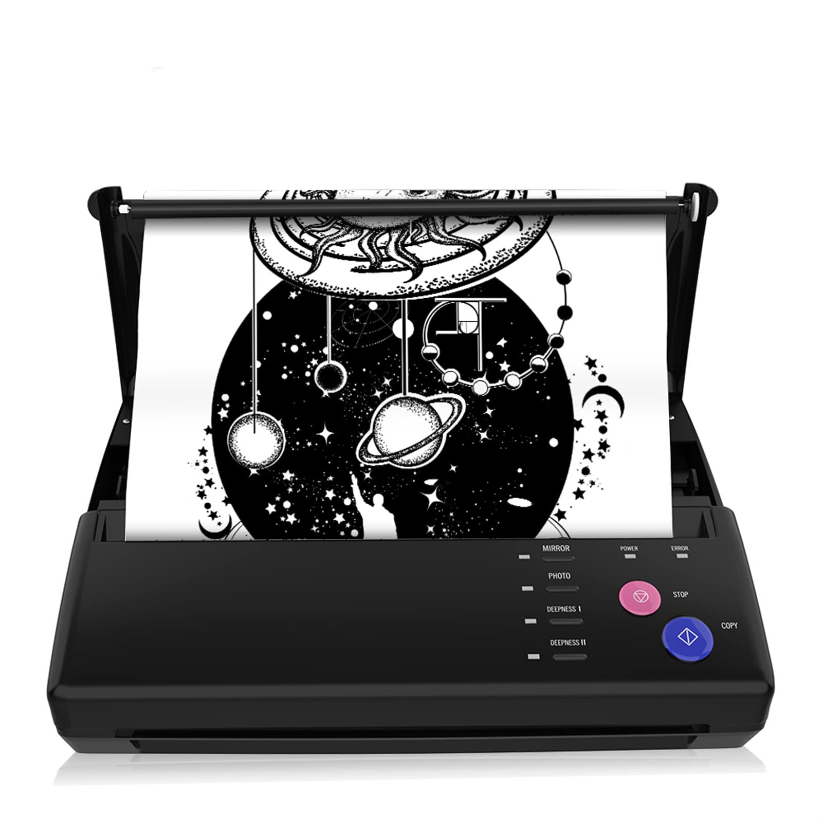 HNCXHX Professional Tattoo Transfer Machine Printer - Thermal Stencil Maker & Drawing Copier for Tattoo Transfer Paper & Carbon Papier - Perfect for Temporary & Permanent Tattoos - Ideal for Tattoo Artists, Studios & DIY Enthusiasts