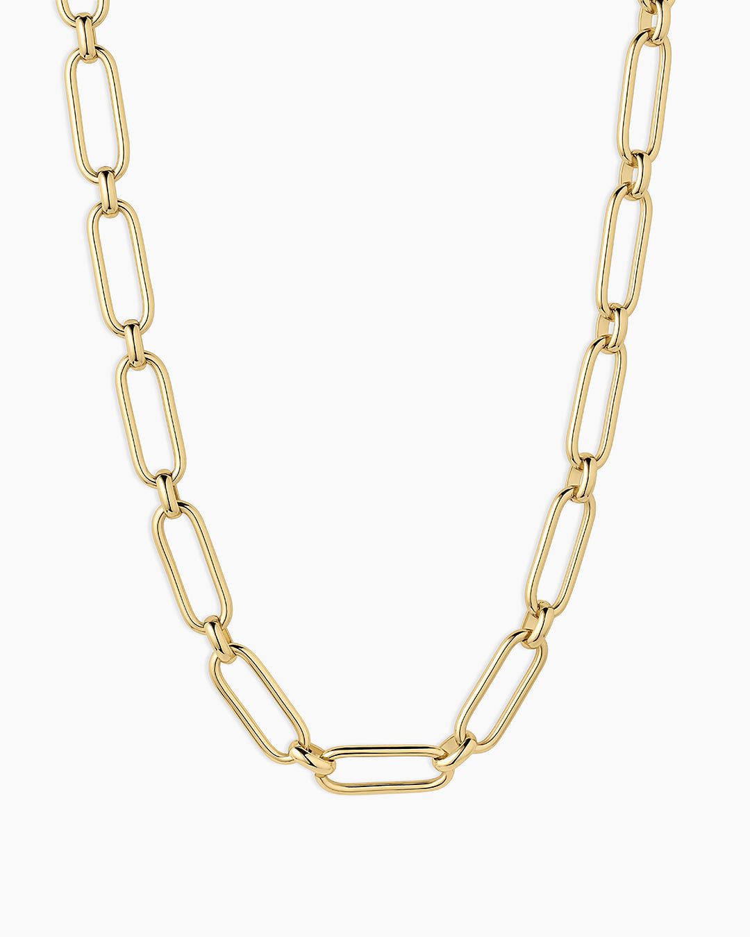 Zoey Statement Link Necklace - Elegant Gold Layered Chain Jewelry for Women | Perfect for Parties, Weddings & Date Nights