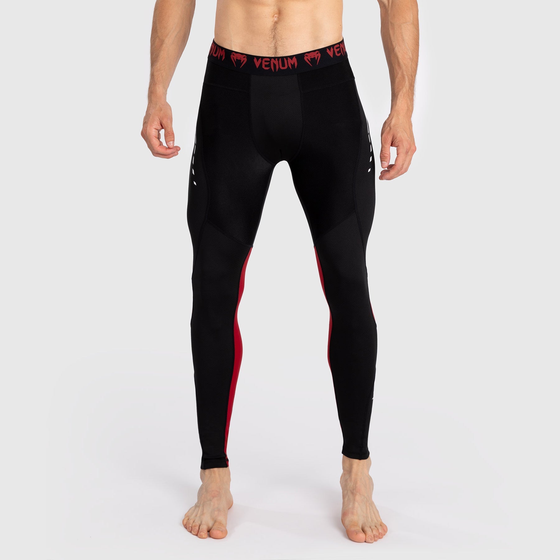 Venum Adrenaline Compression Spats for Men - Red | MMA, Boxing & Training Workout Gear for Athletes