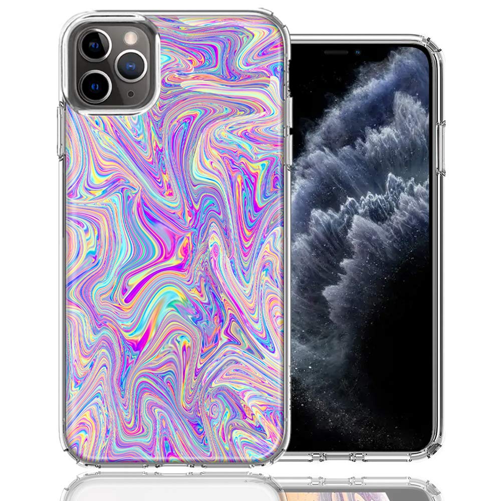 Stylish Paint Swirl Design Double Layer Protective Case for Apple iPhone 12 Pro/12 - Durable Shockproof Cover for Everyday Use & Outdoor Activities
