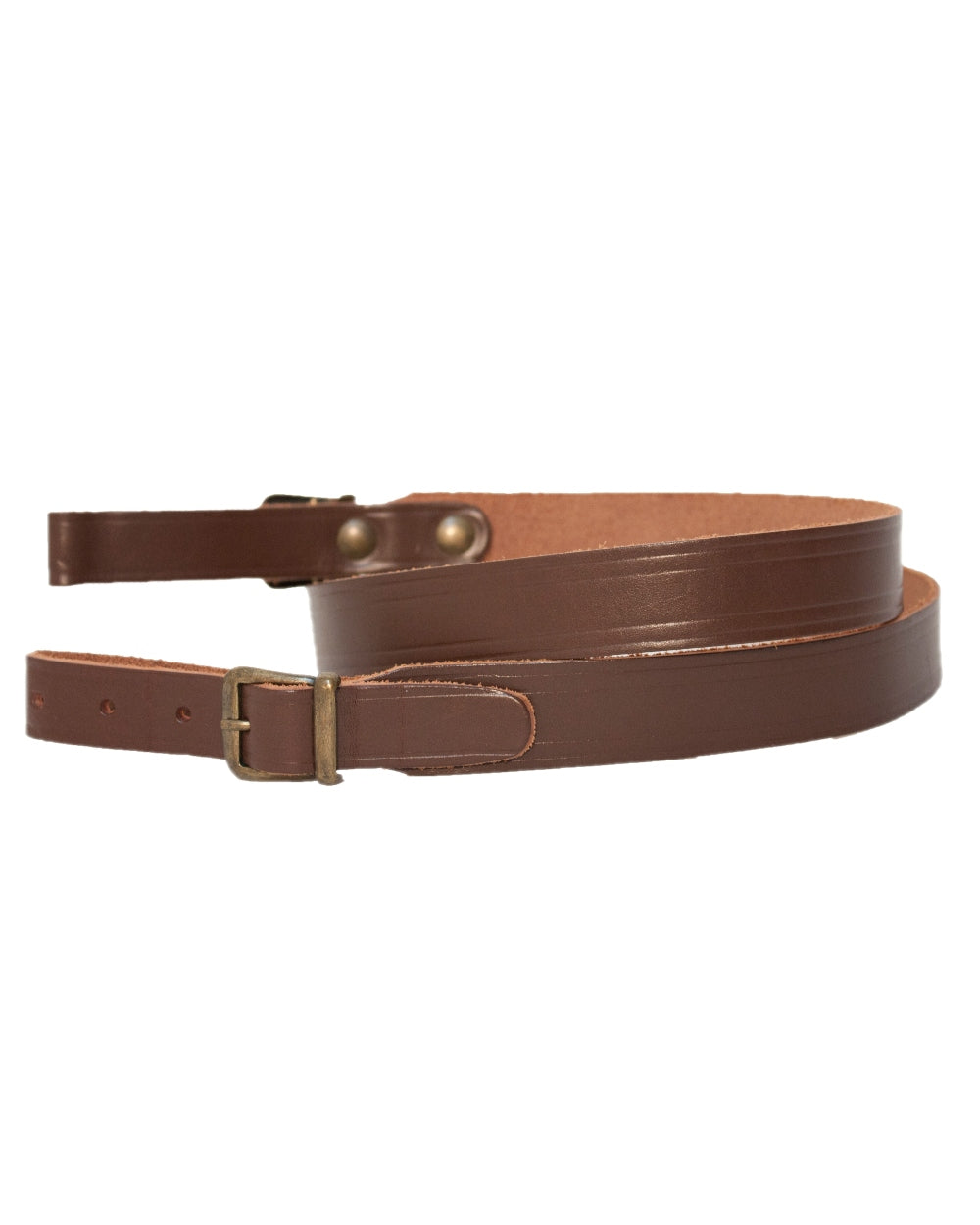 Premium Brown Leather Bisley Basic Sling - Durable & Adjustable Crossbody Bag for Men & Women - Perfect for Travel, Hiking, and Everyday Use