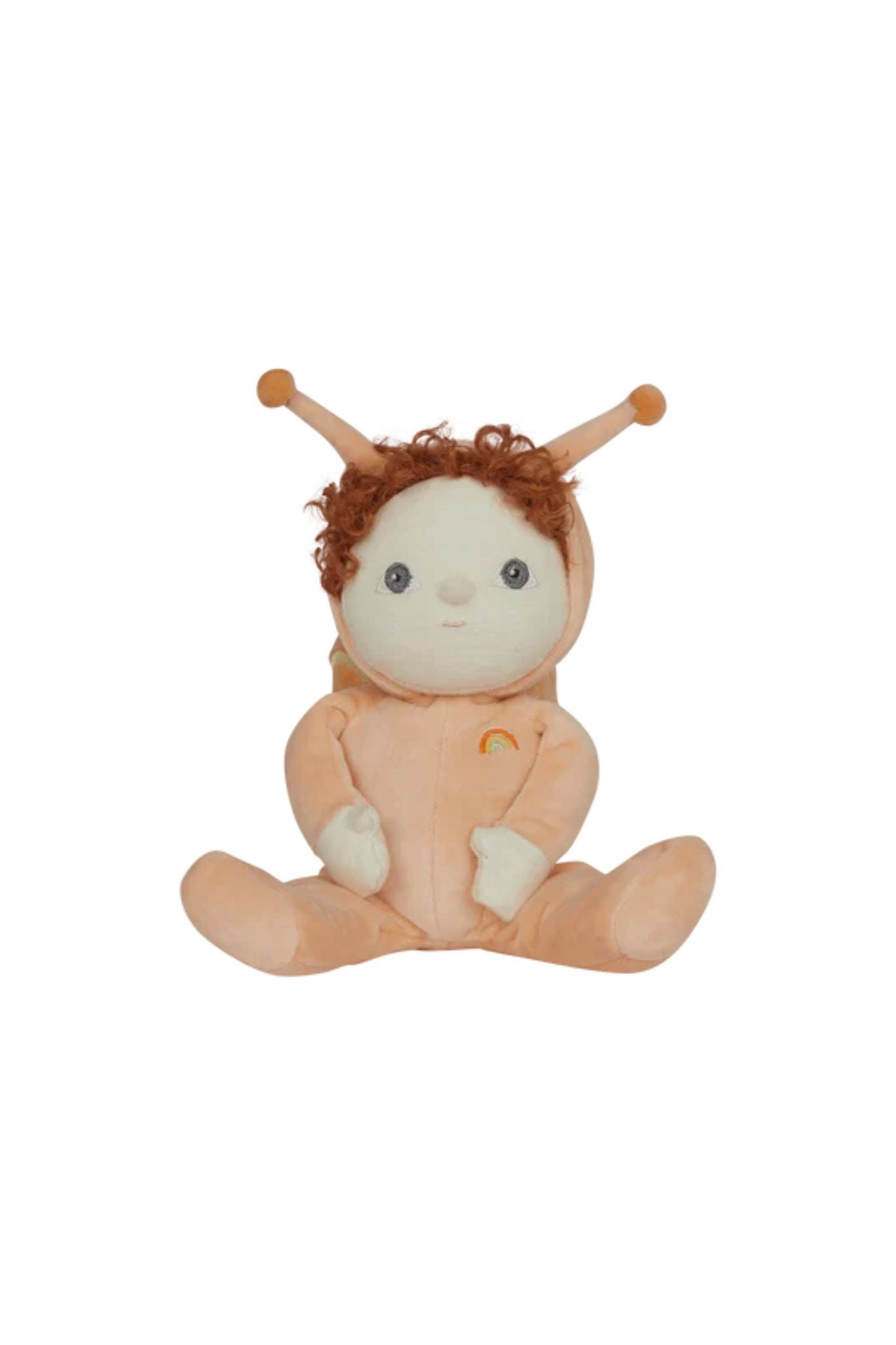 Dinky Dinkum Dolls - Adorable Scottie Snail Plush Toy in Vibrant Orange | Perfect for Kids' Bedroom Decor, Birthday Gifts & Nursery Collections