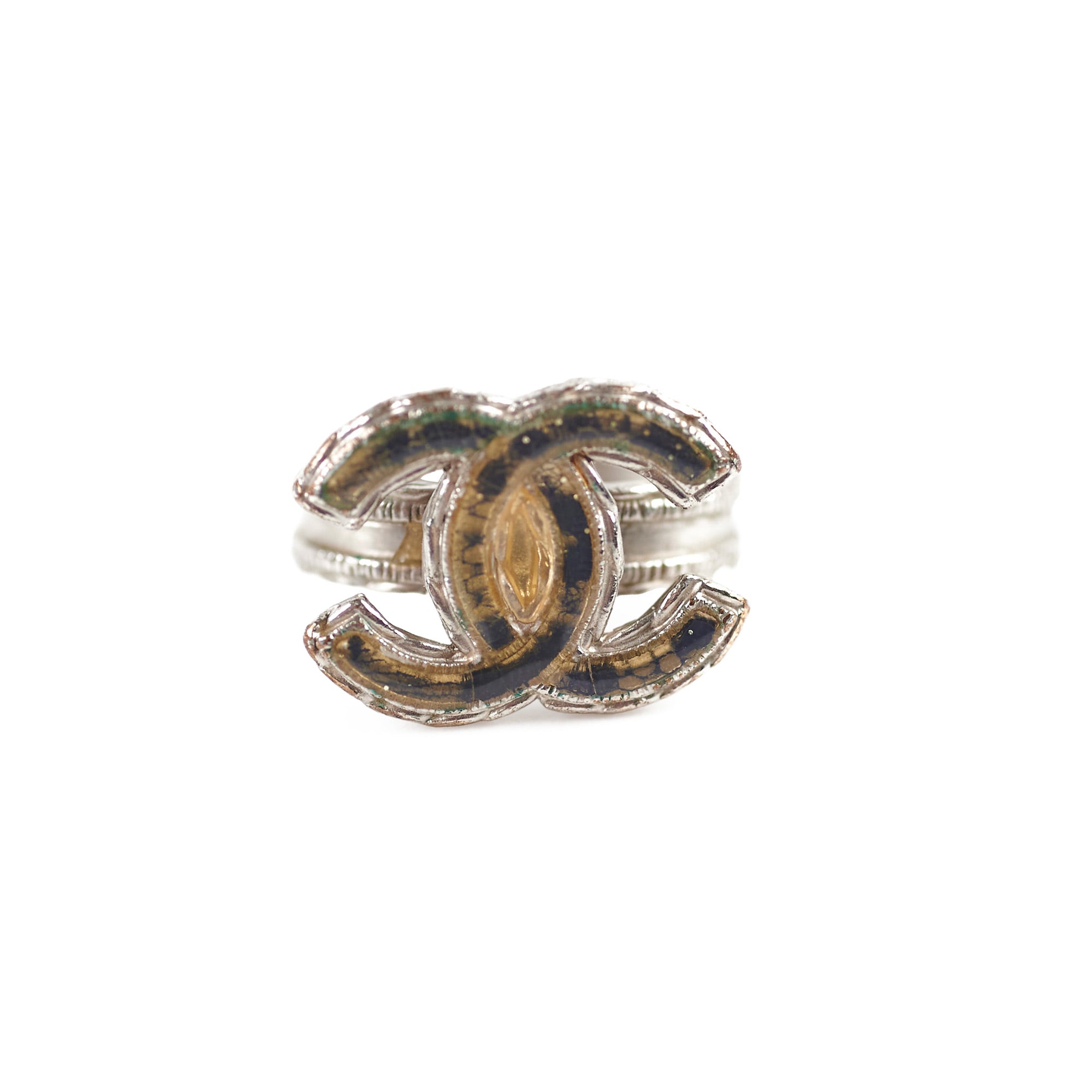 Chanel CC Logo Ring - Fashion Jewelry for Women, Size 52 - Perfect for Parties, Weddings & Everyday Elegance