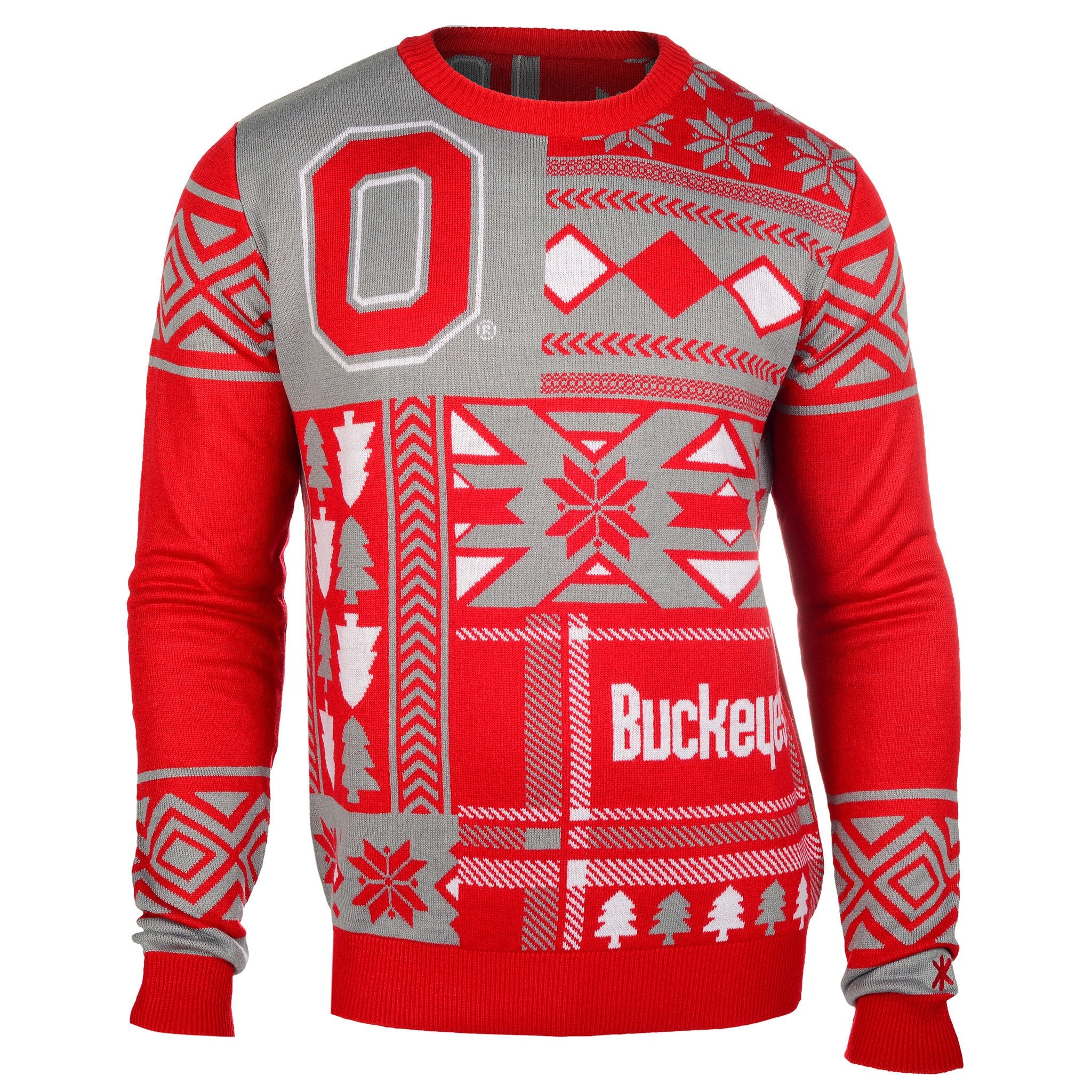 Ohio State Buckeyes Ugly Christmas Sweater - Funny Holiday Party Outfit for Men & Women - Perfect for Christmas Parties, Ugly Sweater Contests & Buckeyes Fans