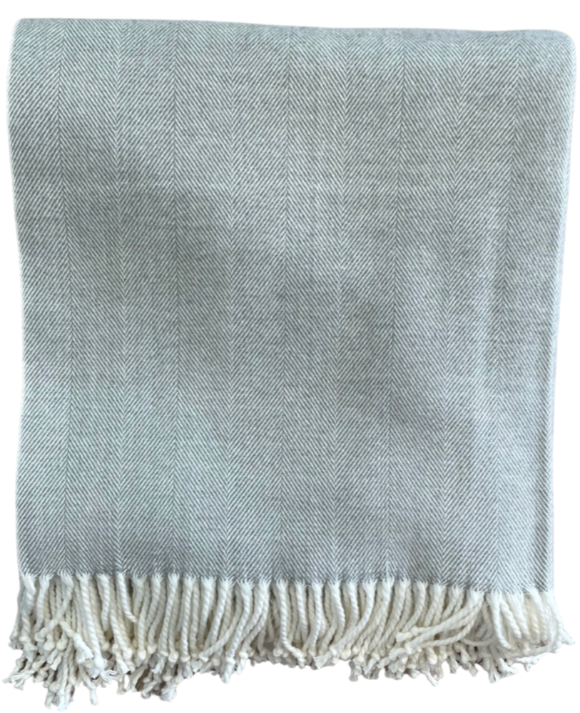 Adirondack Herringbone Shadow Throw Blanket - Soft & Cozy Knit Throw for Couch, Bed, or Sofa - Perfect for Winter, Living Room Decor, and Gift Giving