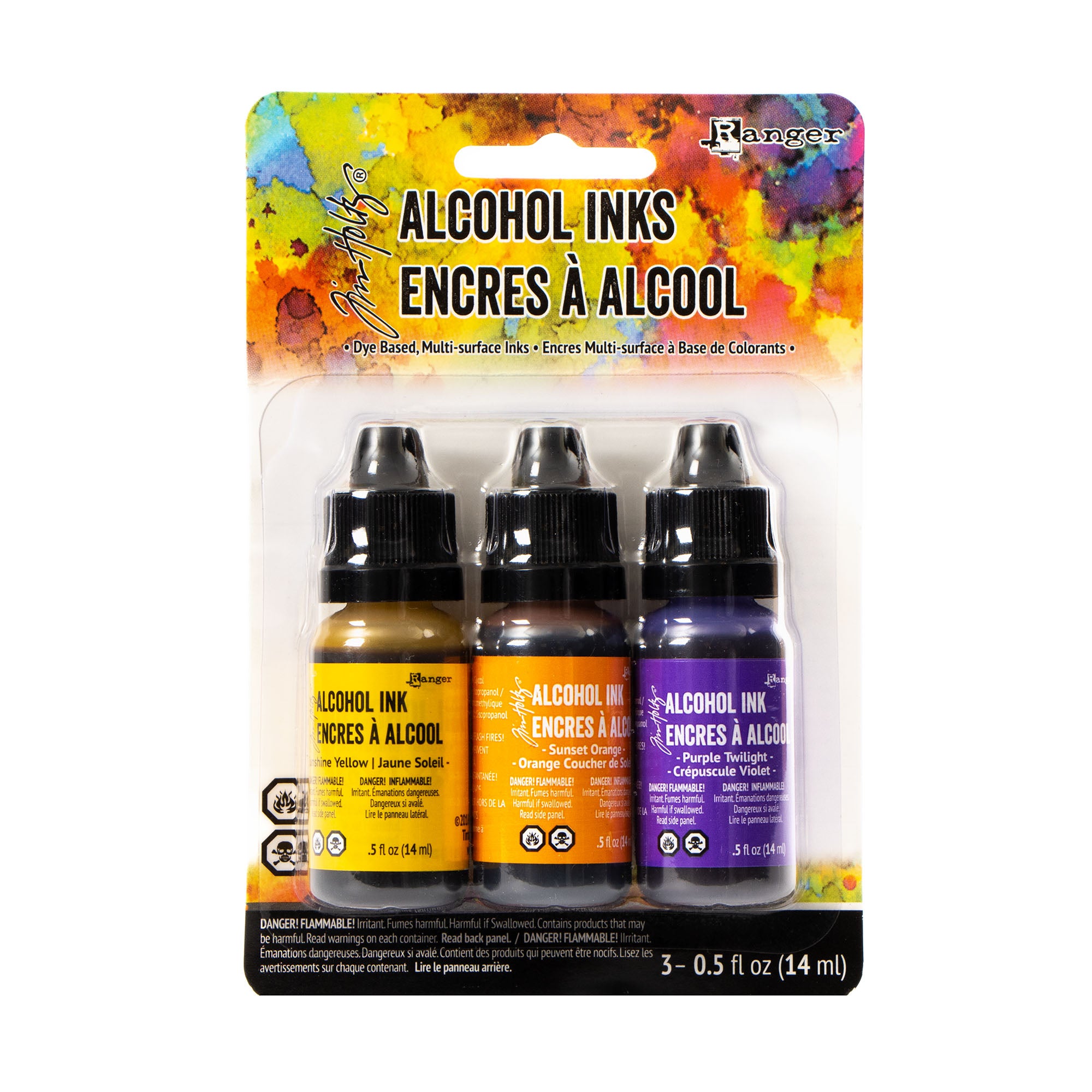 3 Pack Alcohol Inks for Art & Crafts - Vibrant Colors for DIY Projects, Glass Painting, and Mixed Media Art | Summit View