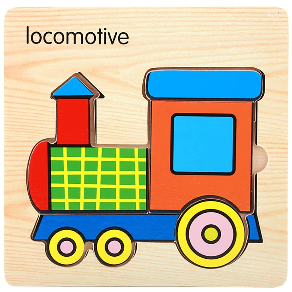 Colorful Wooden Airplane Puzzle for Kids - Fun Learning Toy
