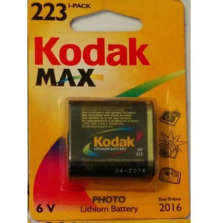 Kodak Max K223LA 1 Lithium Battery 6V - Long Lasting Power for Digital Cameras, Flashlights & Electronic Devices - Perfect for Travel, Emergency Kits & Outdoor Adventures