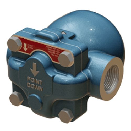 1-1/2 Inch Float Thermostatic Ductile Iron Steam Trap - NPT FTT-065-16N - High Efficiency Steam System Valve for Industrial Boilers, HVAC, and Process Piping Applications