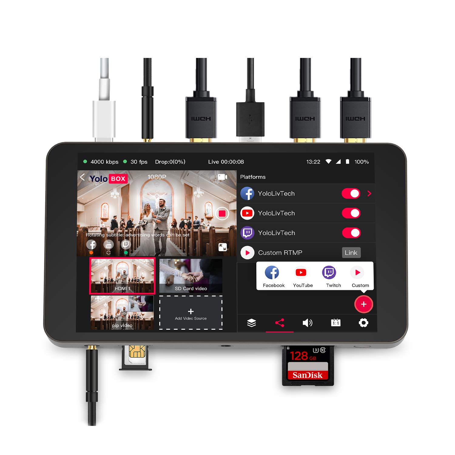 PTA4AS4L15B 4:1 Australian Shepherd Antenna with 15ft LTE Cables in Black - Perfect for RV, Marine & Outdoor Signal Boosting