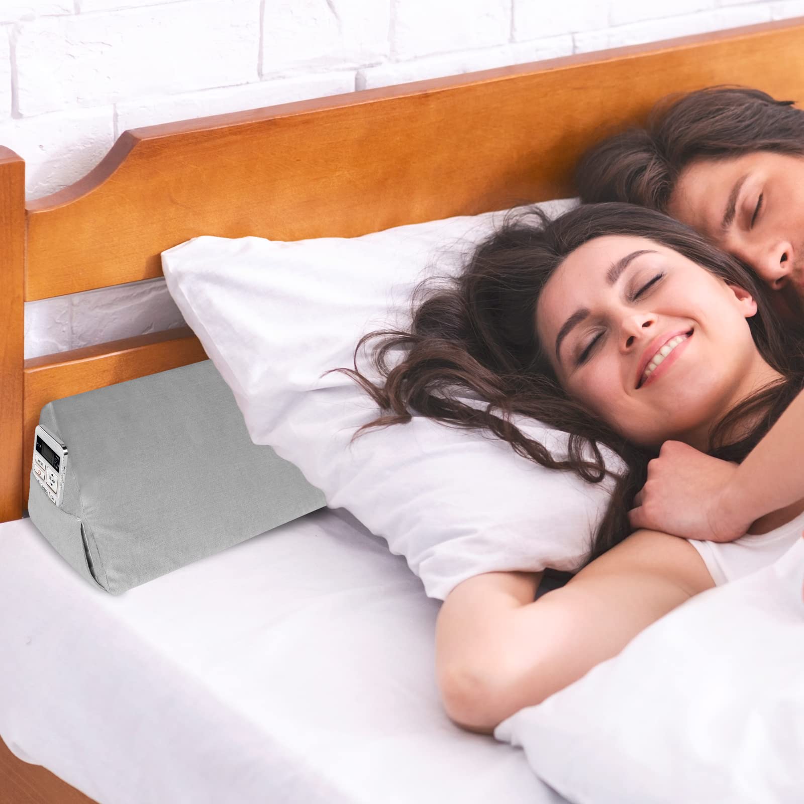 Aurako Twin Size Bed Wedge Pillow - Memory Foam Headboard & Mattress Gap Filler, Triangle Back Cushion for Sleeping, Reading & Lumbar Support | Perfect for Back Pain Relief, Bedroom Comfort & Home Office Use