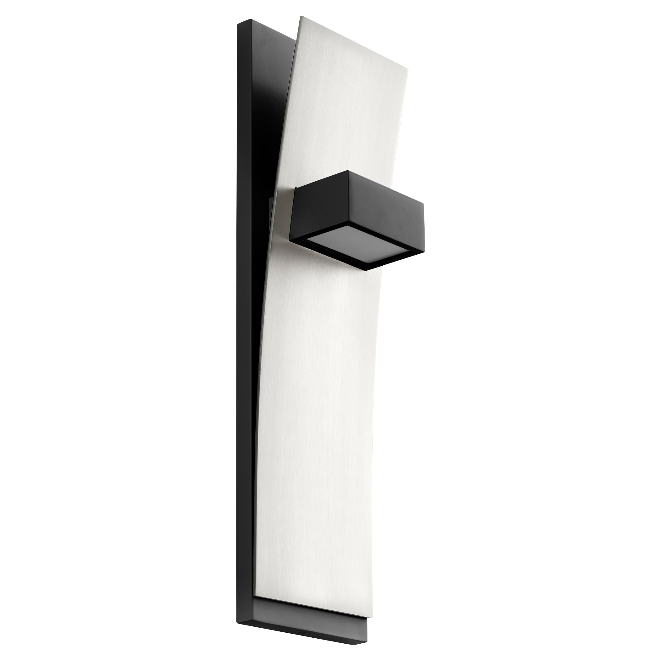Dario 3 400 1524 Modern Wall Sconce Light Fixture - Black & Satin Nickel Finish for Living Room, Bedroom, or Hallway Lighting