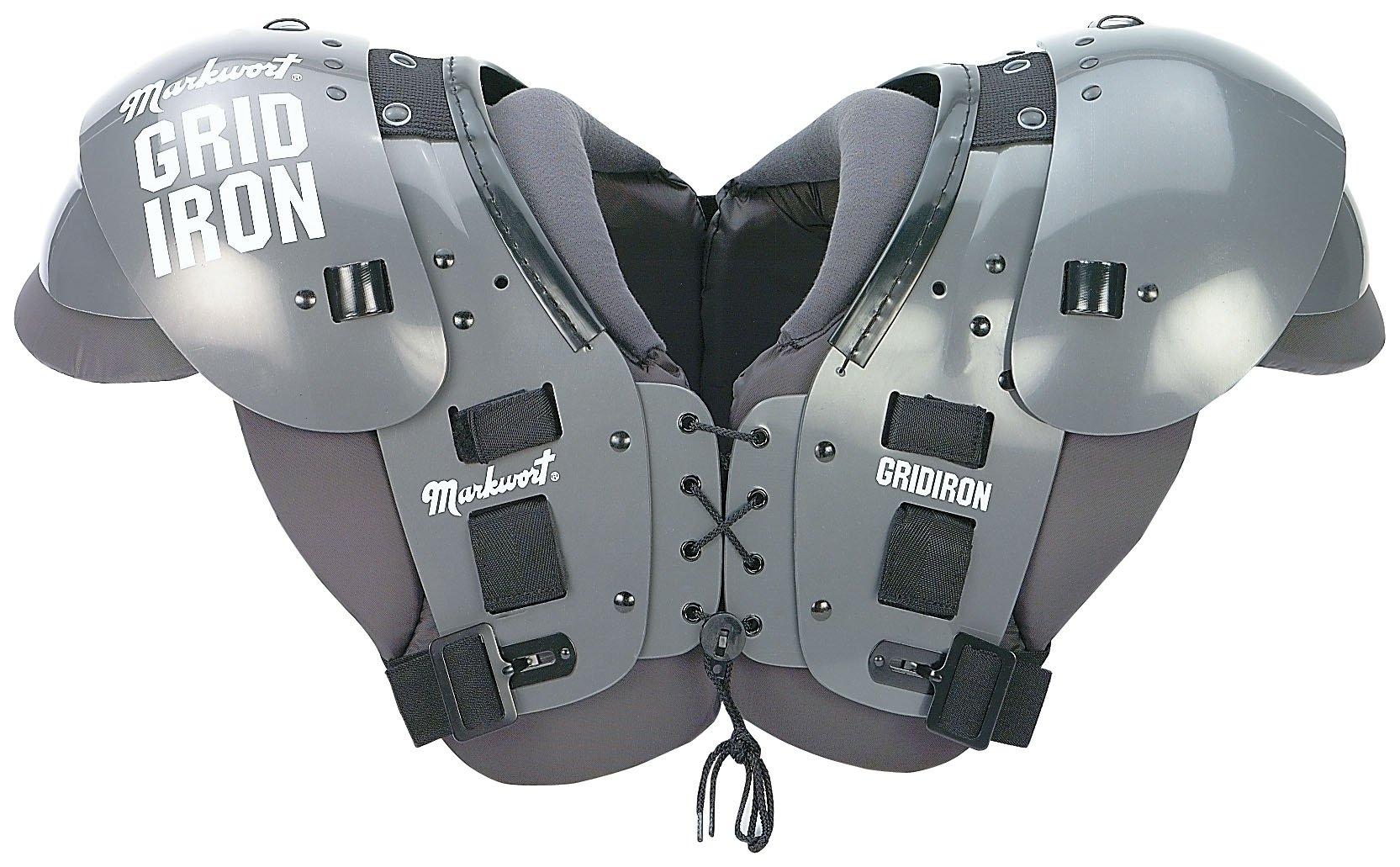 Markwort Adult GRIDIRON Football Shoulder Pads - Protective Gear for Tackle Football Training & Games - High Impact Protection for Players & Athletes