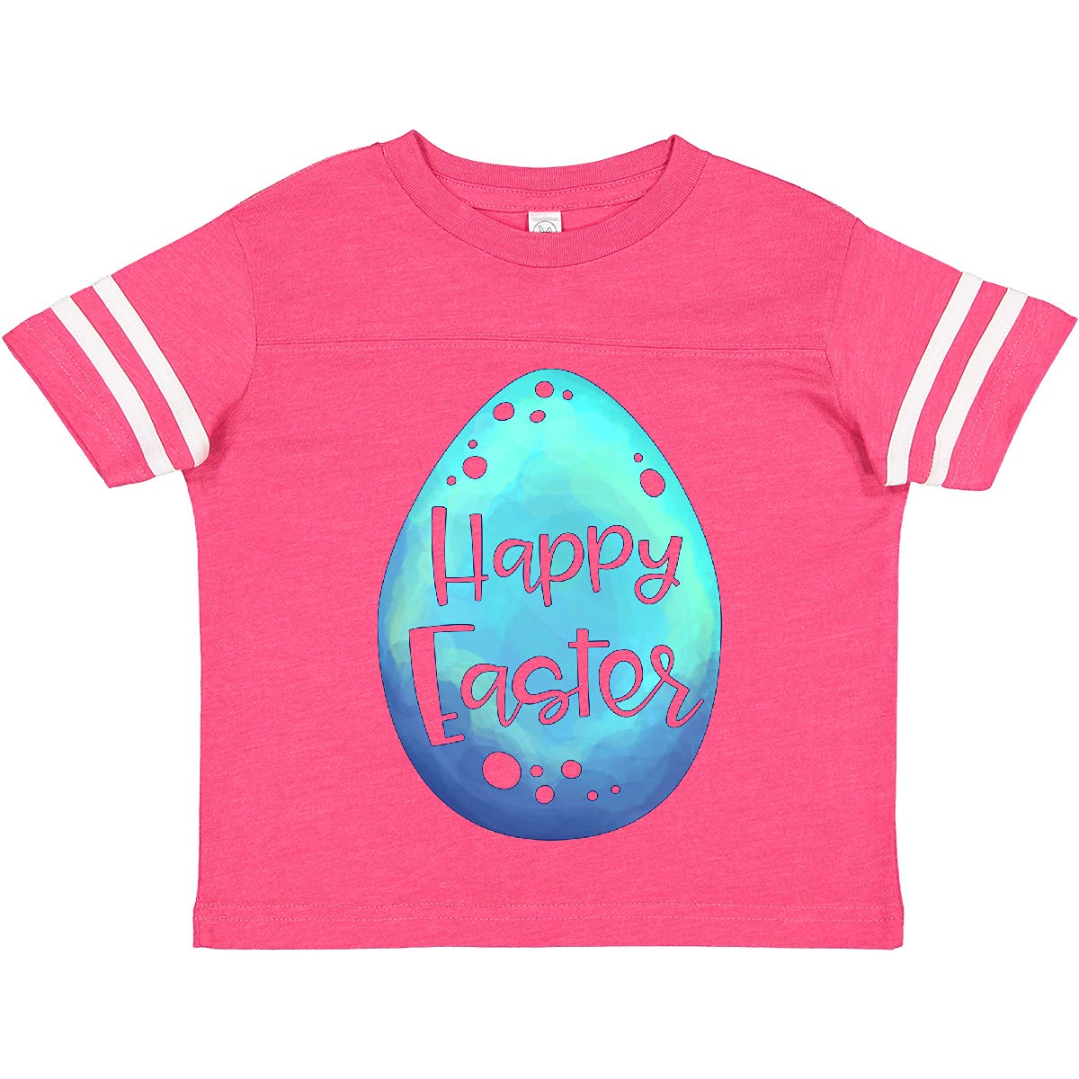 Happy Easter Blue Easter Egg Toddler T-Shirt - Cute Easter Outfit for Boys & Girls - Perfect for Easter Egg Hunts & Family Photos