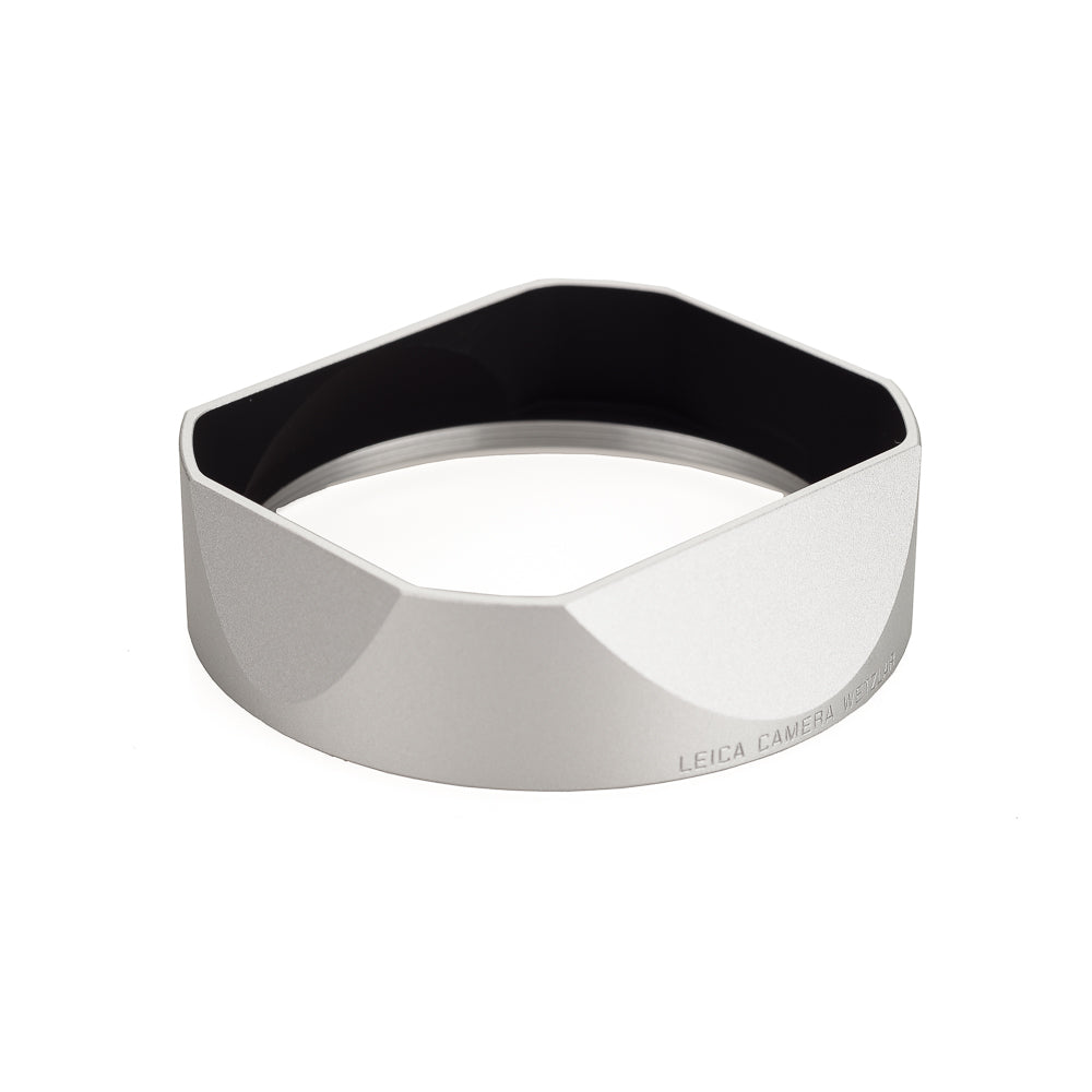 Leica Q (Typ 116) Replacement Lens Hood - Silver Metal Shade Cover for Leica Q Camera | Protects Lens from Scratches & Glare for Outdoor Photography