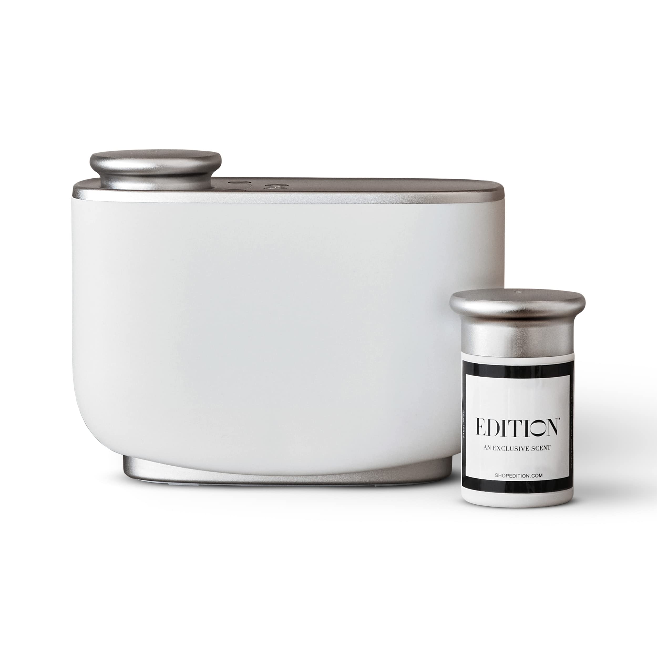 EDITION Room Diffuser & Scent Capsule Set - Luxury Hotel Aroma with Black Tea, Bergamot & Cedarwood Notes - Perfect for Home, Office & Spa Relaxation