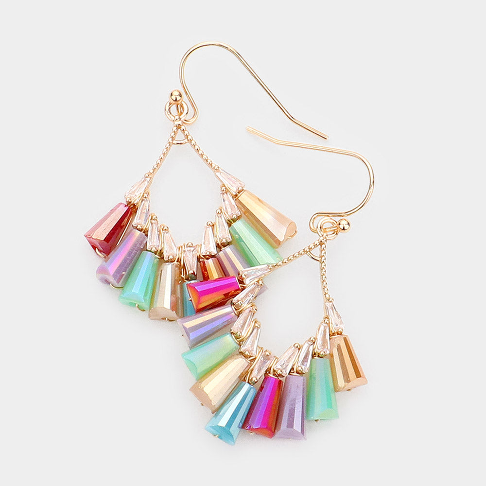 Vibrant Multi-Color Beaded Dangle Earrings for Little Girls | 552007 | Perfect for Birthday Gifts, Parties & Special Occasions