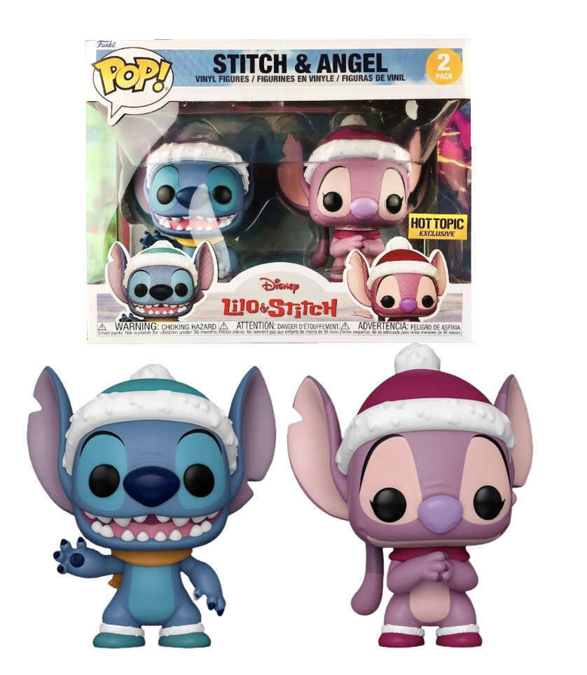 Disney Stitch & Angel Plush Toy Set (2 Pack) - Cute Stuffed Animals for Kids, Gifts, and Disney Collectibles | Perfect for Bedroom Decor, Birthday Presents, and Disney Fans