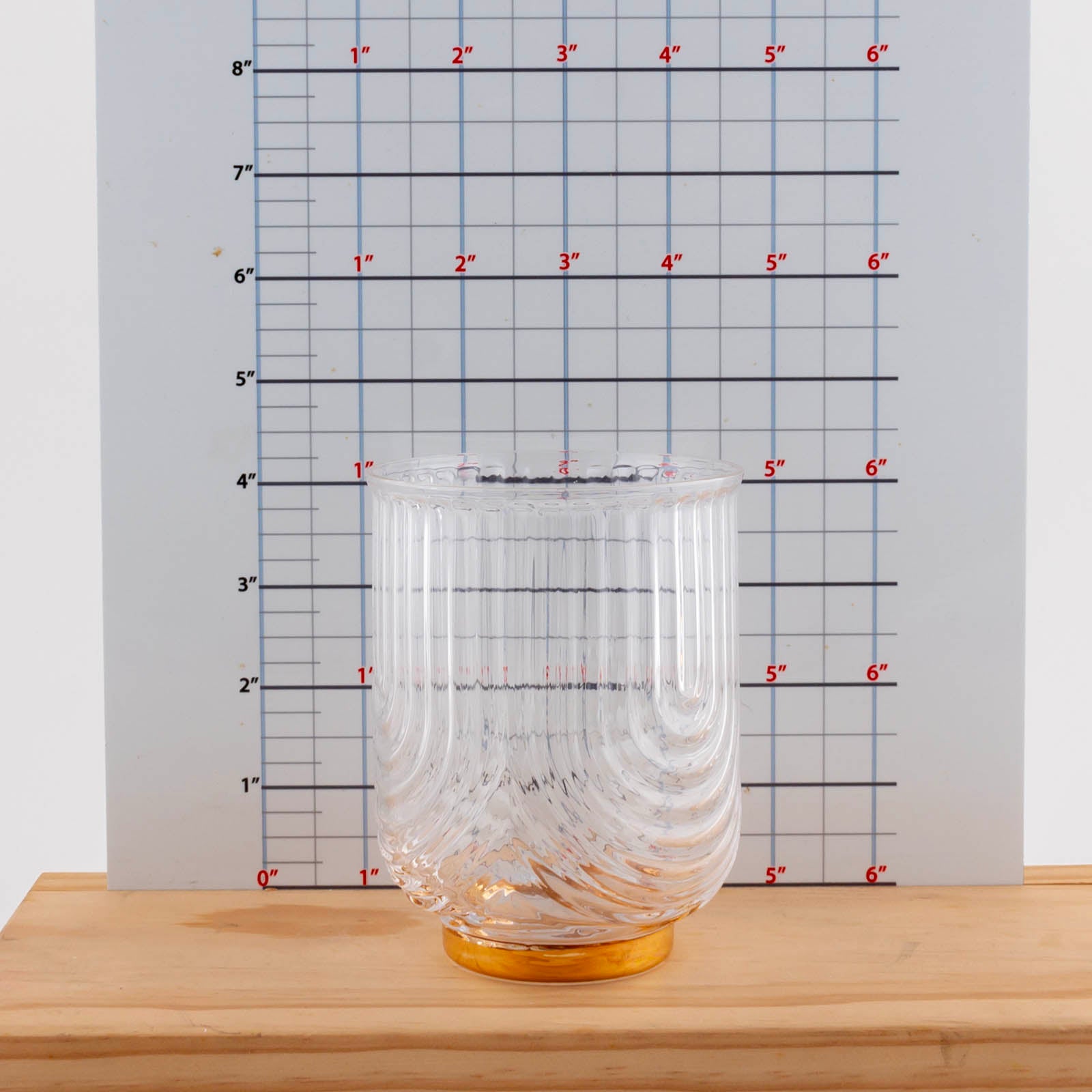 BarConic® 12 oz Gilded Tumbler Glass - Elegant Drinking Cup for Cocktails, Whiskey, Iced Coffee & Home Bar Decor