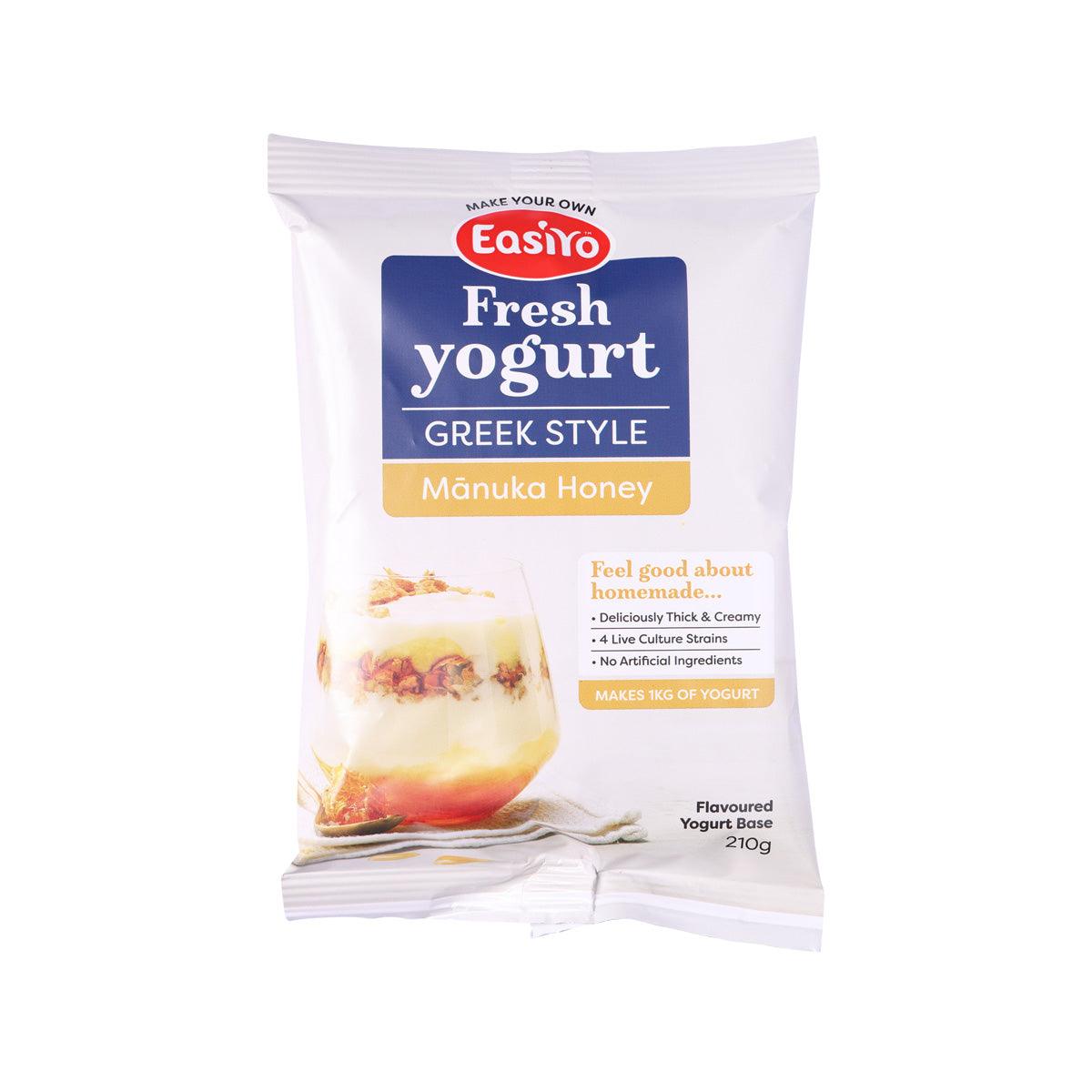 EASIYO Greek Style Yogurt Mix with Manuka Honey (210g) - Premium Homemade Yogurt Starter for Healthy Breakfast & Snacks