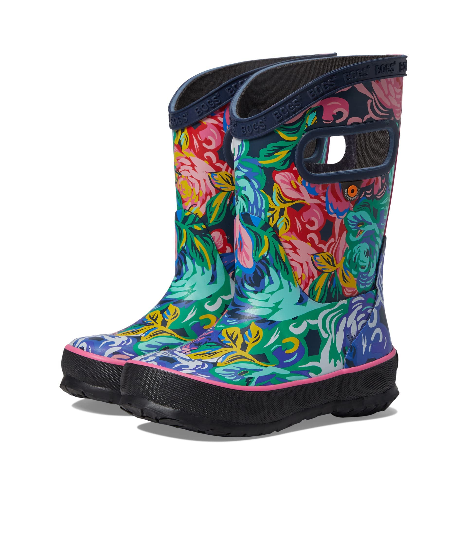 BOGS Waterproof Rain Boots for Kids - Toddler, Little Kid & Big Kid Sizes - Non-Slip Garden Boots for Outdoor Play, Puddles & Spring Adventures