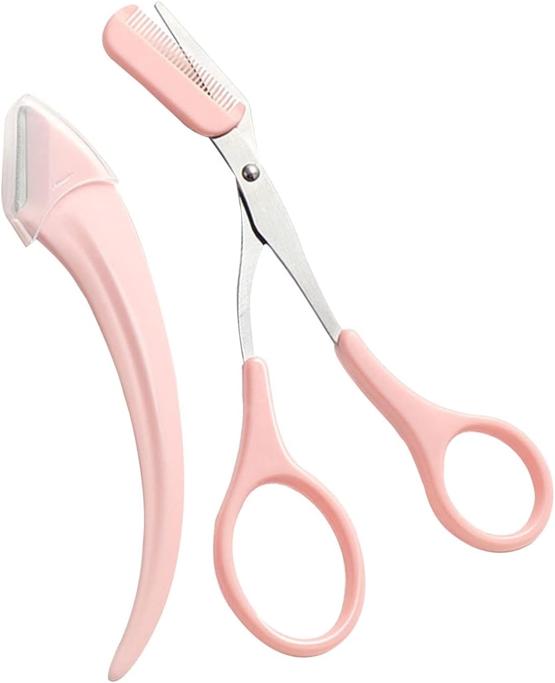Sweetpea.Fx Mini Brow Cutting Scissors - Professional Eyebrow Trimmer with Comb | Precise Brow Shaping Tool for Salon & Home Use | Perfect for Eyebrow Grooming, Makeup Artists & Personal Care