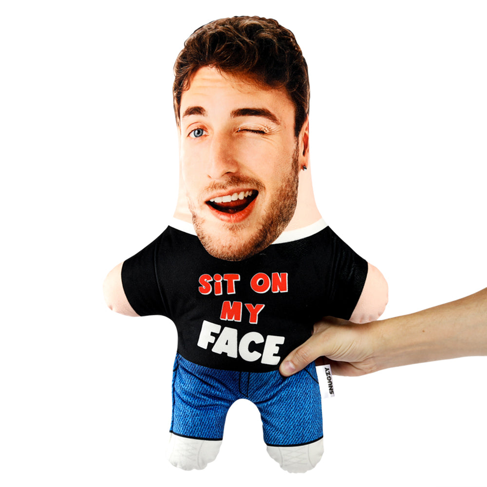 Funny Sit On My Face Face Pillow - Novelty Gift for Couples, Adults - Perfect for Pranks, Gag Gifts, and Bedroom Decor